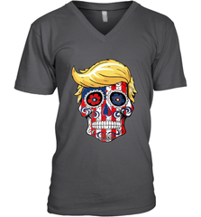 Trump sugar skull Men's V-Neck Men's V-Neck - jonhlittlestore88