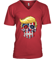 Trump sugar skull Men's V-Neck Men's V-Neck - jonhlittlestore88
