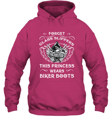 Forget glass slippers this princess wears biker boots Hooded Sweatshirt Hooded Sweatshirt - jonhlittlestore88