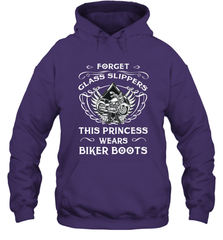 Forget glass slippers this princess wears biker boots Hooded Sweatshirt Hooded Sweatshirt - jonhlittlestore88
