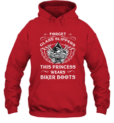 Forget glass slippers this princess wears biker boots Hooded Sweatshirt Hooded Sweatshirt - jonhlittlestore88
