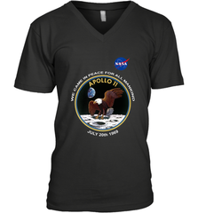 NASA Apollo 11 Moon Landing Men's V-Neck Men's V-Neck - jonhlittlestore88