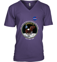 NASA Apollo 11 Moon Landing Men's V-Neck Men's V-Neck - jonhlittlestore88
