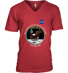 NASA Apollo 11 Moon Landing Men's V-Neck Men's V-Neck - jonhlittlestore88