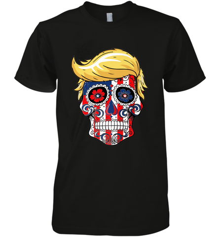 Trump sugar skull Men's Premium T-Shirt Men's Premium T-Shirt / Black / XS Men's Premium T-Shirt - jonhlittlestore88