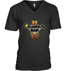 Star Trek DS9 Quark's Bar Vintage Logo Men's V-Neck