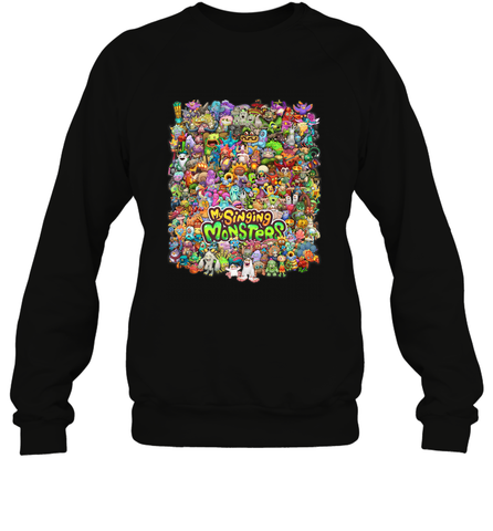 Monster Medley Crewneck Sweatshirt Crewneck Sweatshirt / Black / S Crewneck Sweatshirt - jonhlittlestore88