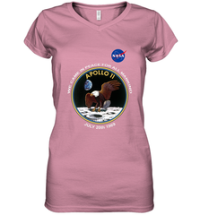 NASA Apollo 11 Moon Landing Women's V-Neck T-Shirt Women's V-Neck T-Shirt - jonhlittlestore88