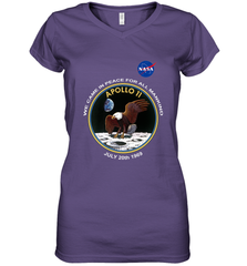 NASA Apollo 11 Moon Landing Women's V-Neck T-Shirt Women's V-Neck T-Shirt - jonhlittlestore88