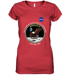 NASA Apollo 11 Moon Landing Women's V-Neck T-Shirt Women's V-Neck T-Shirt - jonhlittlestore88