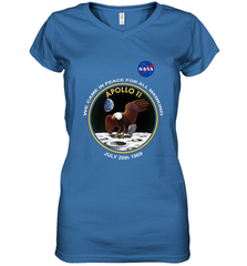 NASA Apollo 11 Moon Landing Women's V-Neck T-Shirt Women's V-Neck T-Shirt - jonhlittlestore88