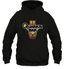 Star Trek DS9 Quark's Bar Vintage Logo Hooded Sweatshirt Hooded Sweatshirt - jonhlittlestore88
