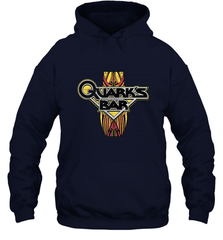 Star Trek DS9 Quark's Bar Vintage Logo Hooded Sweatshirt Hooded Sweatshirt - jonhlittlestore88