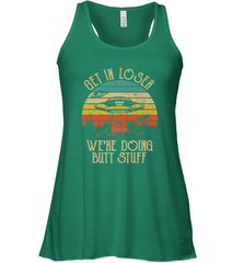 Retro Vintage Get In Loser We're Doing Butt Stuff Alien UFO Women's Racerback Tank Women's Racerback Tank - jonhlittlestore88