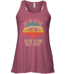 Retro Vintage Get In Loser We're Doing Butt Stuff Alien UFO Women's Racerback Tank Women's Racerback Tank - jonhlittlestore88