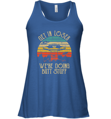 Retro Vintage Get In Loser We're Doing Butt Stuff Alien UFO Women's Racerback Tank Women's Racerback Tank - jonhlittlestore88
