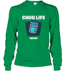 Fortnite Chug Life Long Sleeve T-Shirt Long Sleeve T-Shirt - jonhlittlestore88