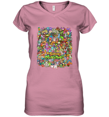 Monster Medley Women's V-Neck T-Shirt Women's V-Neck T-Shirt - jonhlittlestore88
