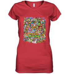 Monster Medley Women's V-Neck T-Shirt Women's V-Neck T-Shirt - jonhlittlestore88