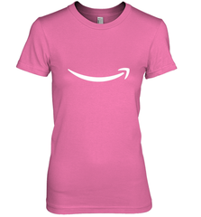 Smile Shirt  White Logo Women's Premium T-Shirt Women's Premium T-Shirt - jonhlittlestore88
