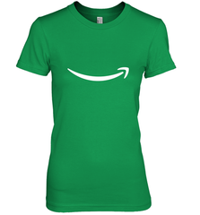 Smile Shirt  White Logo Women's Premium T-Shirt Women's Premium T-Shirt - jonhlittlestore88