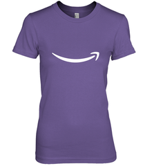 Smile Shirt  White Logo Women's Premium T-Shirt Women's Premium T-Shirt - jonhlittlestore88