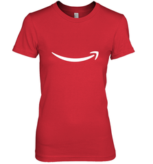 Smile Shirt  White Logo Women's Premium T-Shirt Women's Premium T-Shirt - jonhlittlestore88