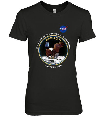 NASA Apollo 11 Moon Landing Women's Premium T-Shirt Women's Premium T-Shirt / Black / XS Women's Premium T-Shirt - jonhlittlestore88