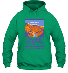 Grand Canyon National Park Centennial Logo Hooded Sweatshirt Hooded Sweatshirt - jonhlittlestore88