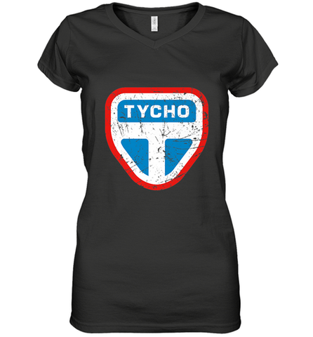 The Expanse Tycho Station Logo Women's V-Neck T-Shirt Women's V-Neck T-Shirt / Black / S Women's V-Neck T-Shirt - jonhlittlestore88