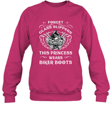 Forget glass slippers this princess wears biker boots Crewneck Sweatshirt Crewneck Sweatshirt - jonhlittlestore88