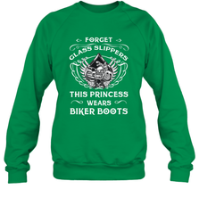Forget glass slippers this princess wears biker boots Crewneck Sweatshirt Crewneck Sweatshirt - jonhlittlestore88
