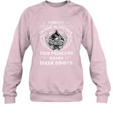 Forget glass slippers this princess wears biker boots Crewneck Sweatshirt Crewneck Sweatshirt - jonhlittlestore88