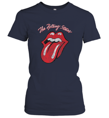 Mens The Rolling Stones Script Tongue Logo Women's T-Shirt Women's T-Shirt - jonhlittlestore88
