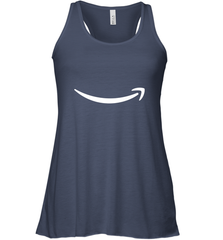 Smile Shirt  White Logo Women's Racerback Tank Women's Racerback Tank - jonhlittlestore88