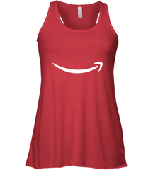 Smile Shirt  White Logo Women's Racerback Tank Women's Racerback Tank - jonhlittlestore88