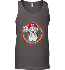 Super Mario Rainbow Circle Distressed Logo Men's Tank Top Men's Tank Top - jonhlittlestore88