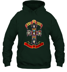 Guns N' Roses Classic Cross Logo Hooded Sweatshirt Hooded Sweatshirt - jonhlittlestore88