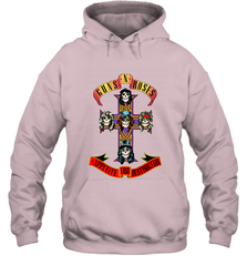 Guns N' Roses Classic Cross Logo Hooded Sweatshirt Hooded Sweatshirt - jonhlittlestore88