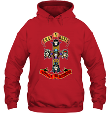 Guns N' Roses Classic Cross Logo Hooded Sweatshirt Hooded Sweatshirt - jonhlittlestore88