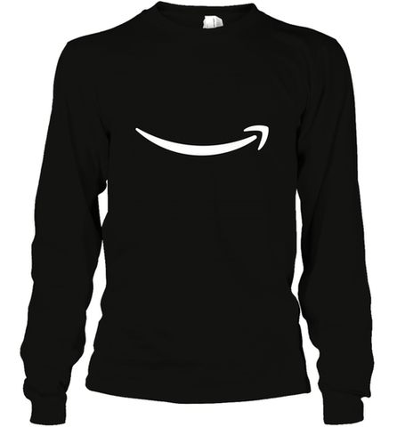 Smile Shirt  White Logo Long Sleeve T-Shirt Long Sleeve T-Shirt / Black / S Long Sleeve T-Shirt - jonhlittlestore88