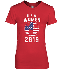 USA United States Women 2019 Soccer US Futbol Women's Premium T-Shirt Women's Premium T-Shirt - jonhlittlestore88