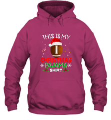 NFL This Is My Christmas Pajama Shirt  Gift For Football Lover Hooded Sweatshirt Hooded Sweatshirt - jonhlittlestore88
