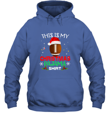 NFL This Is My Christmas Pajama Shirt  Gift For Football Lover Hooded Sweatshirt Hooded Sweatshirt - jonhlittlestore88