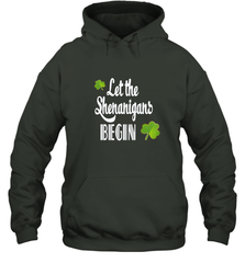 Let the Shenanigans begin Lucky St Patricks Day Shirt Hooded Sweatshirt Hooded Sweatshirt - jonhlittlestore88