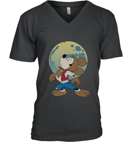 Disney Mickey Mouse Werewolf Halloween Costume Men's V-Neck Men's V-Neck / Black / S Men's V-Neck - jonhlittlestore88