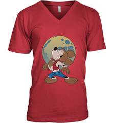 Disney Mickey Mouse Werewolf Halloween Costume Men's V-Neck Men's V-Neck - jonhlittlestore88