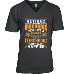 Retired Mechanic Just Like A Regular Only Way Happier Men's V-Neck Men's V-Neck - jonhlittlestore88