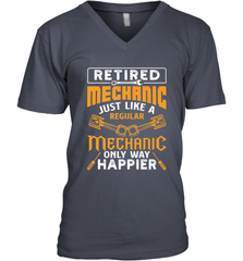 Retired Mechanic Just Like A Regular Only Way Happier Men's V-Neck Men's V-Neck - jonhlittlestore88