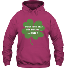 When Irish eyes are smiling Run Lucky St Patricks Day Shirt Hooded Sweatshirt Hooded Sweatshirt - jonhlittlestore88